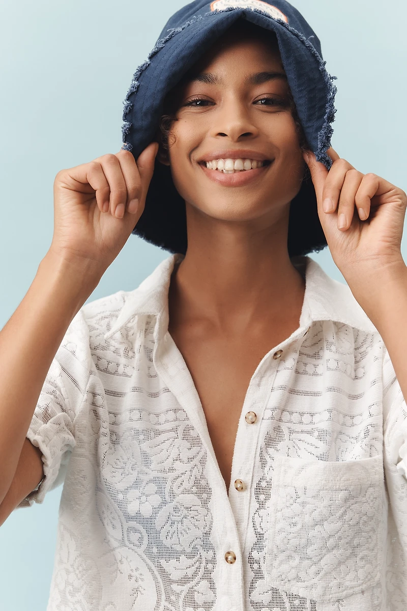 The Aly Puff-Sleeve Blouse by Pilcro