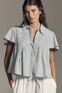 Maeve Cotton Scalloped Swing Top