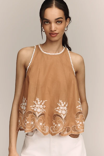 By Anthropologie Cotton Swing Tank