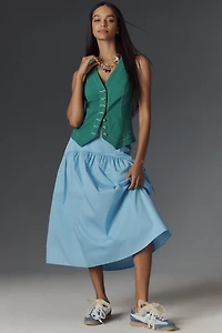 The Halsey Slim Button-Front Vest