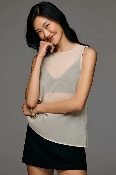 a.ren Camille Sheer Two-Piece Tank