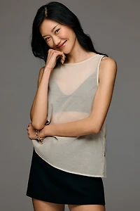 a.ren Camille Sheer Two-Piece Tank
