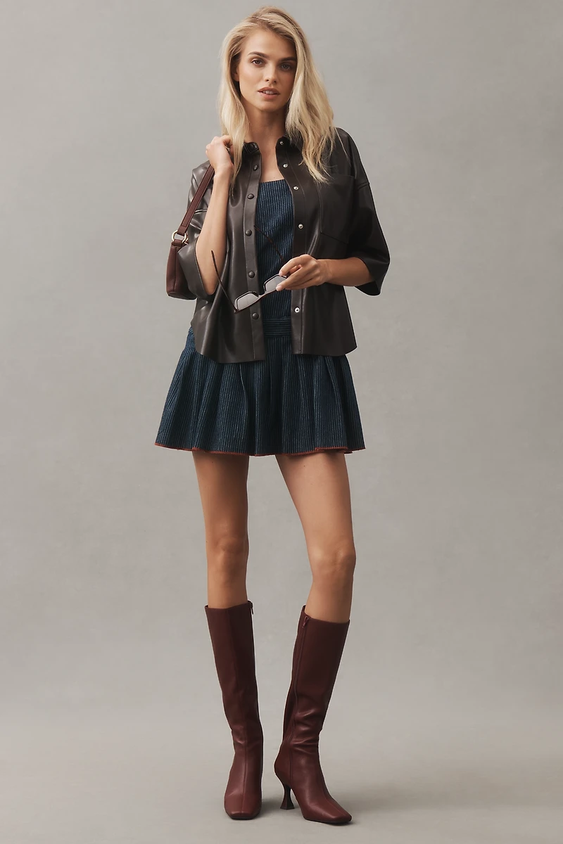 Citizens of Humanity Frances Cropped Cape Buttondown Shirt