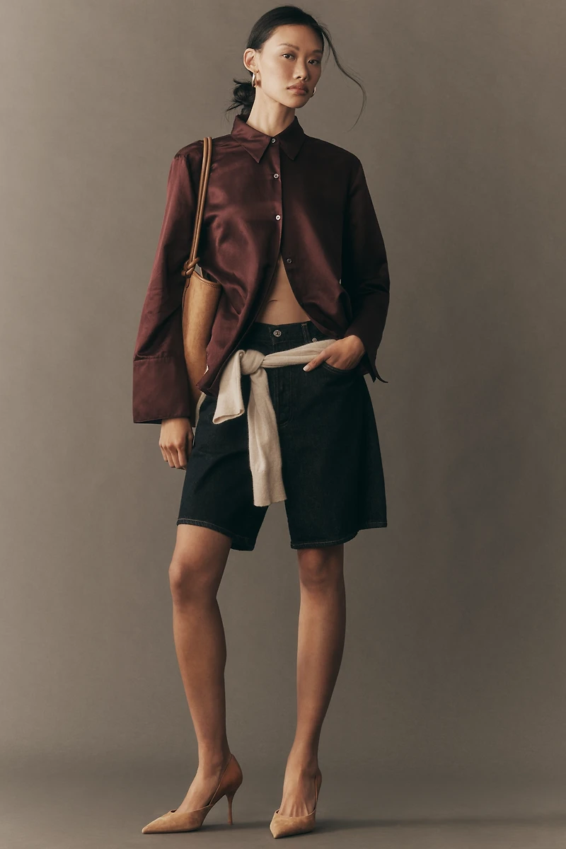 Citizens of Humanity Camilia Silk Blend Buttondown Blouse