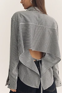 AGOLDE Theo Open-Back Buttondown Shirt