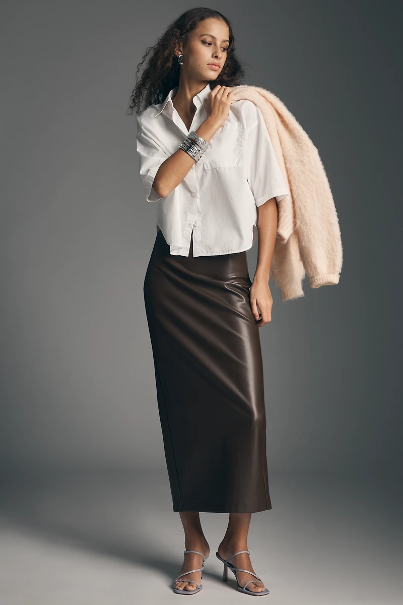 Citizens of Humanity Frances Crop Cape Buttondown Top