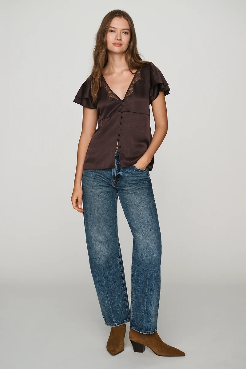 Citizens of Humanity Flutter-Sleeve Top