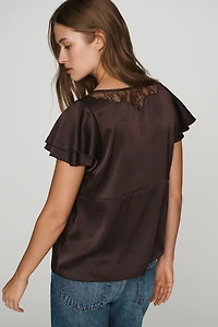 Citizens of Humanity Flutter-Sleeve Top