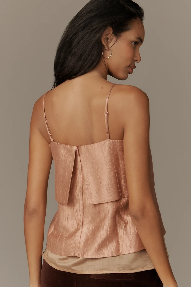 Blue Tassel Layered Swing Tank
