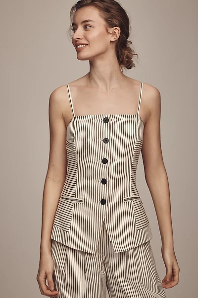 Greylin Sandi Button-Front Tank