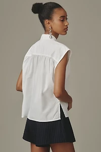 Nation Los Angeles Jody Sleeveless Keyhole Blouse