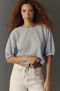 Cloth & Stone Cinched Waist Blouse