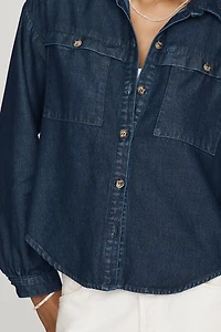 Cloth & Stone Denim Rinse Buttondown Shirt