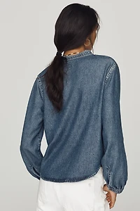 Cloth & Stone Denim Henley Shirt