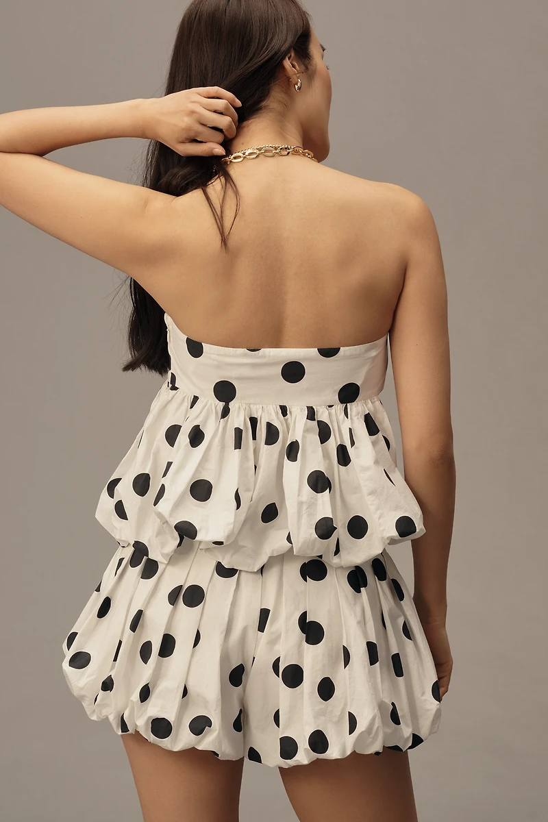 Maeve Strapless Babydoll Bubble Blouse