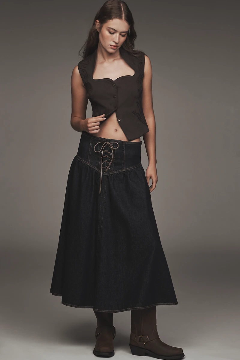 By Anthropologie Sculpted Vest Top