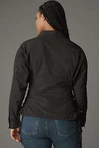 Pilcro Long-Sleeve Pintuck Buttondown Shirt