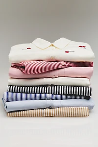 Maeve Shrunken Bennet Embellished Buttondown Shirt
