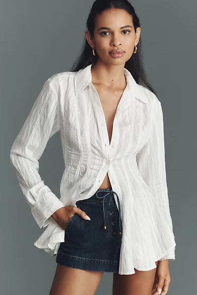 Maeve Waisted Buttondown Tunic