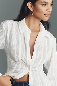 Maeve Waisted Buttondown Tunic