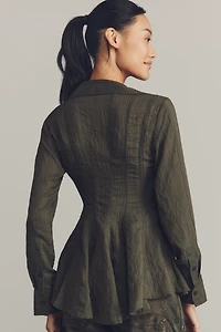Maeve Waisted Buttondown Tunic