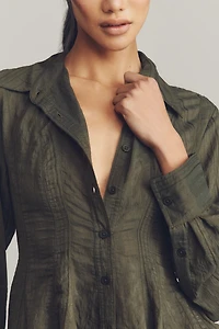 Maeve Waisted Buttondown Tunic