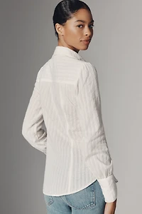 Pilcro Long-Sleeve Seamed Slim Buttondown Shirt