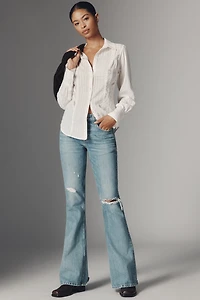 Pilcro Long-Sleeve Seamed Slim Buttondown Shirt