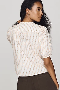 By Anthropologie Crop Swing Top