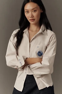 The Kayla Plosz Antiel Shrunken Bennet Buttondown Shirt by Maeve