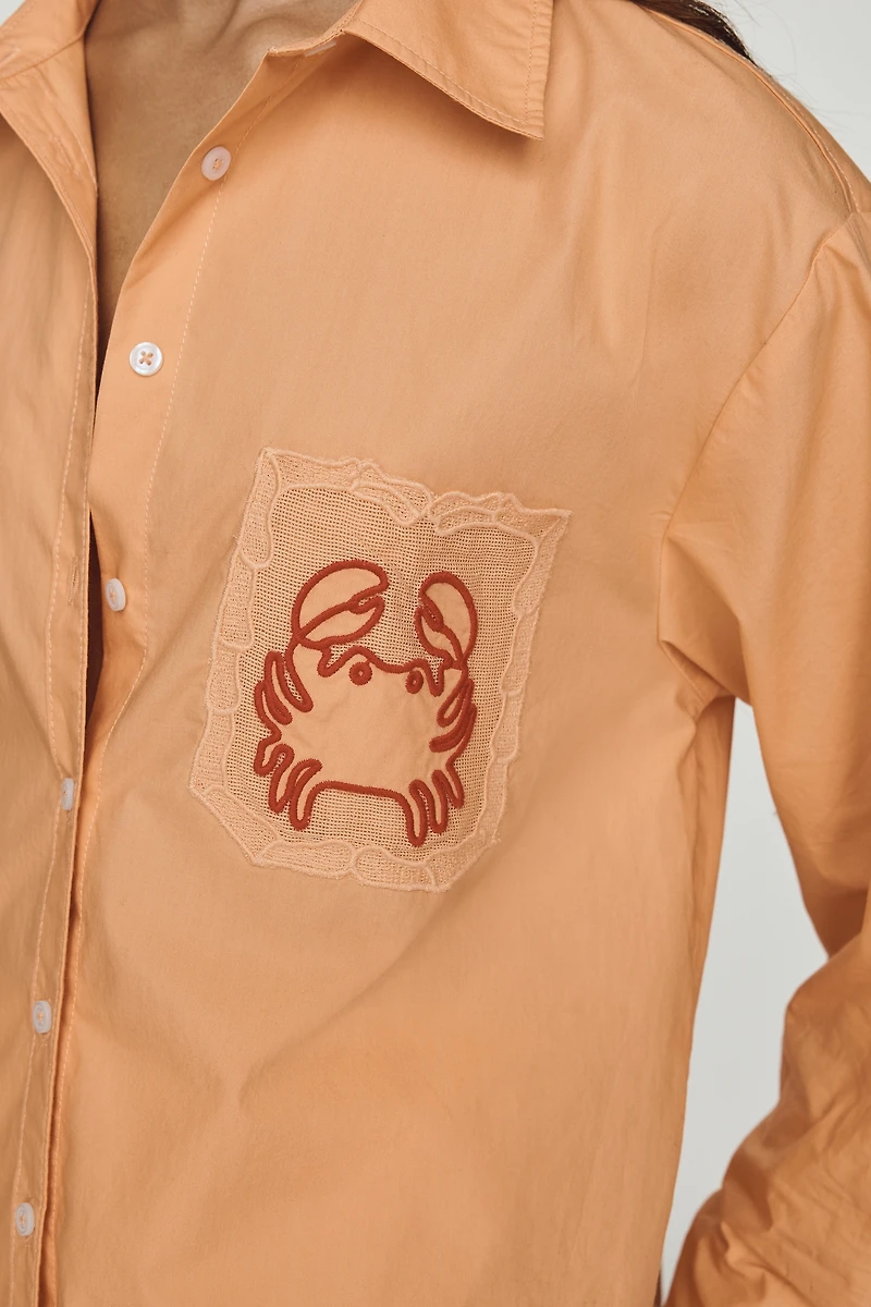 Novelty Shrunken Bennet Buttondown Shirt by Maeve