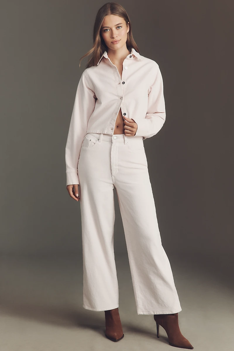 DL1961 Montauk Crop Button-Front Shirt
