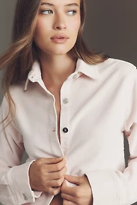 DL1961 Montauk Crop Button-Front Shirt