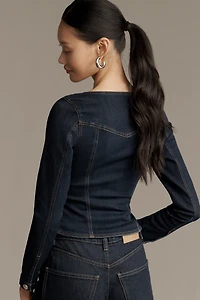 DL1961 Bailey Long-Sleeve Denim Top