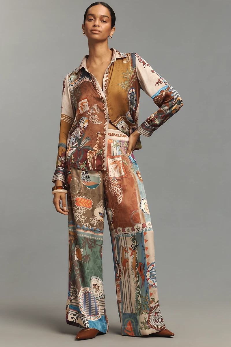 Ranna Gill Printed Buttondown Shirt