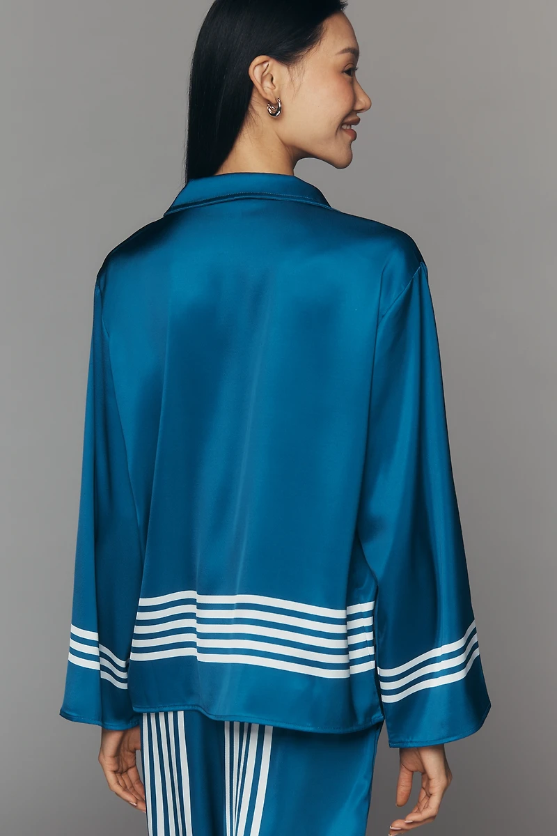 Glamorous Plus Satin Buttondown Shirt
