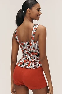 Maeve Sleeveless Sporty Corset Blouse