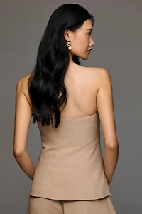 Maeve Strapless Buttondown Vest