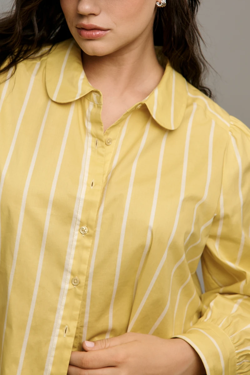 English Factory Striped Cotton Blend Shirt