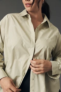 English Factory Bow Embroidery Buttondown Shirt