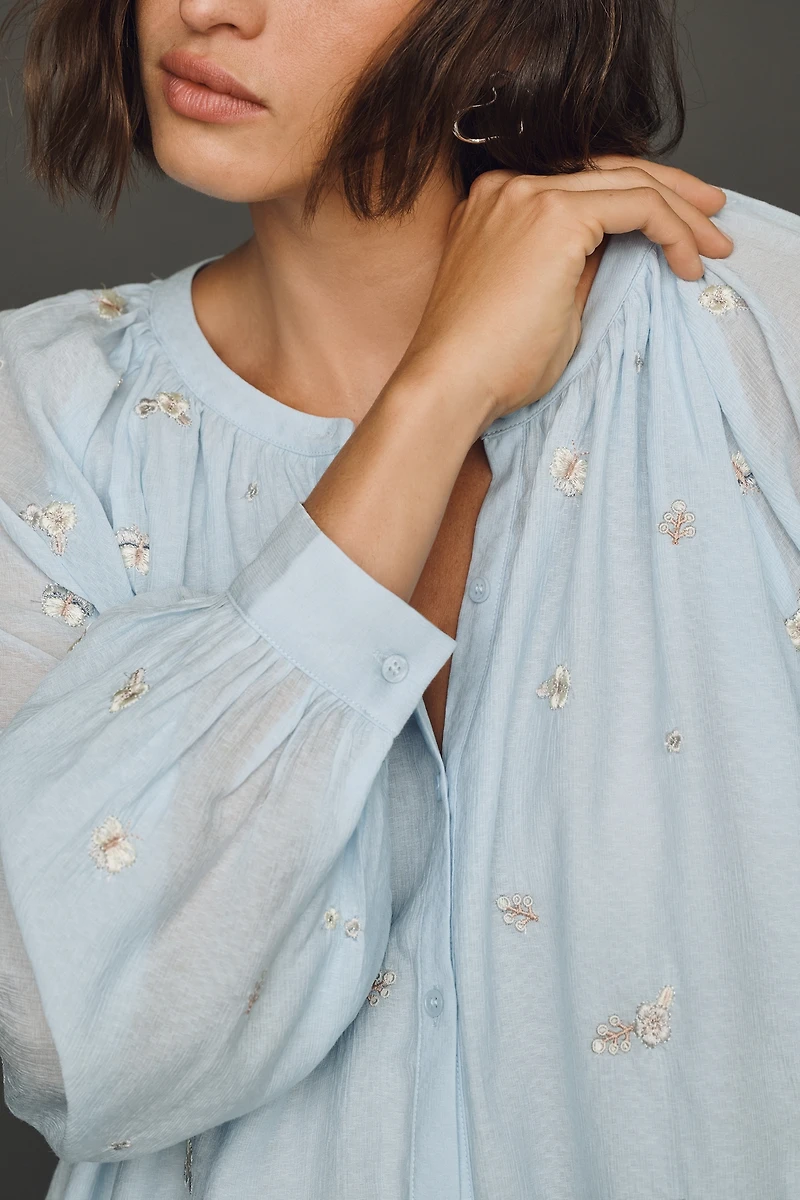 English Factory Embroidered Top