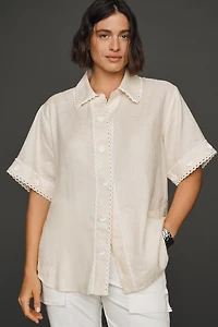 English Factory Linen Buttondown Shirt