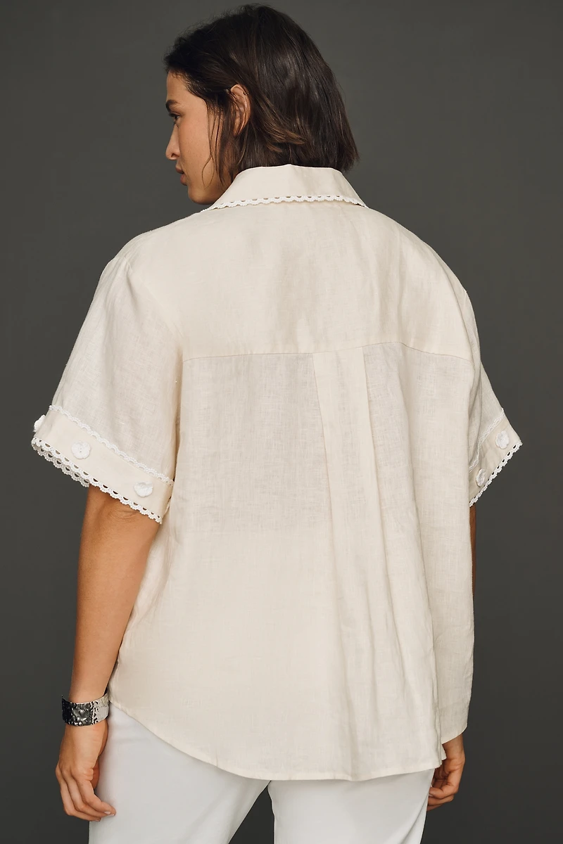 English Factory Linen Buttondown Shirt