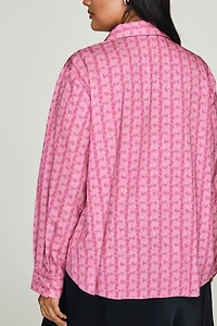English Factory V-Neck Buttondown Top
