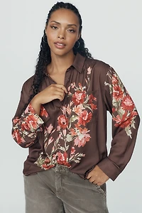 By Anthropologie Brielle Relaxed Buttondown Blouse