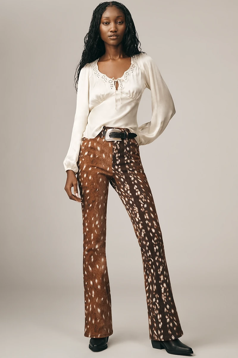 ASTR The Label Roya Silky Eyelet Top