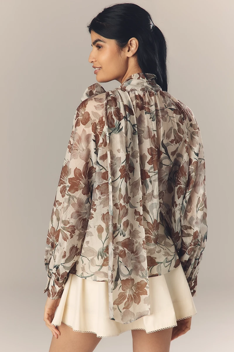 ASTR The Label Cinthia Tie Blouse