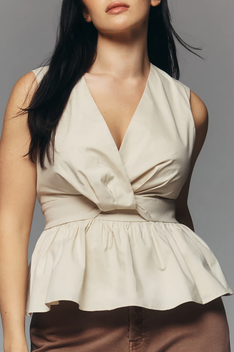 Hutch Chance Strapless Peplum Top