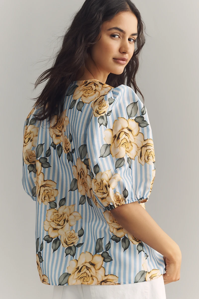 Hutch Atlas Puff-Sleeve Top