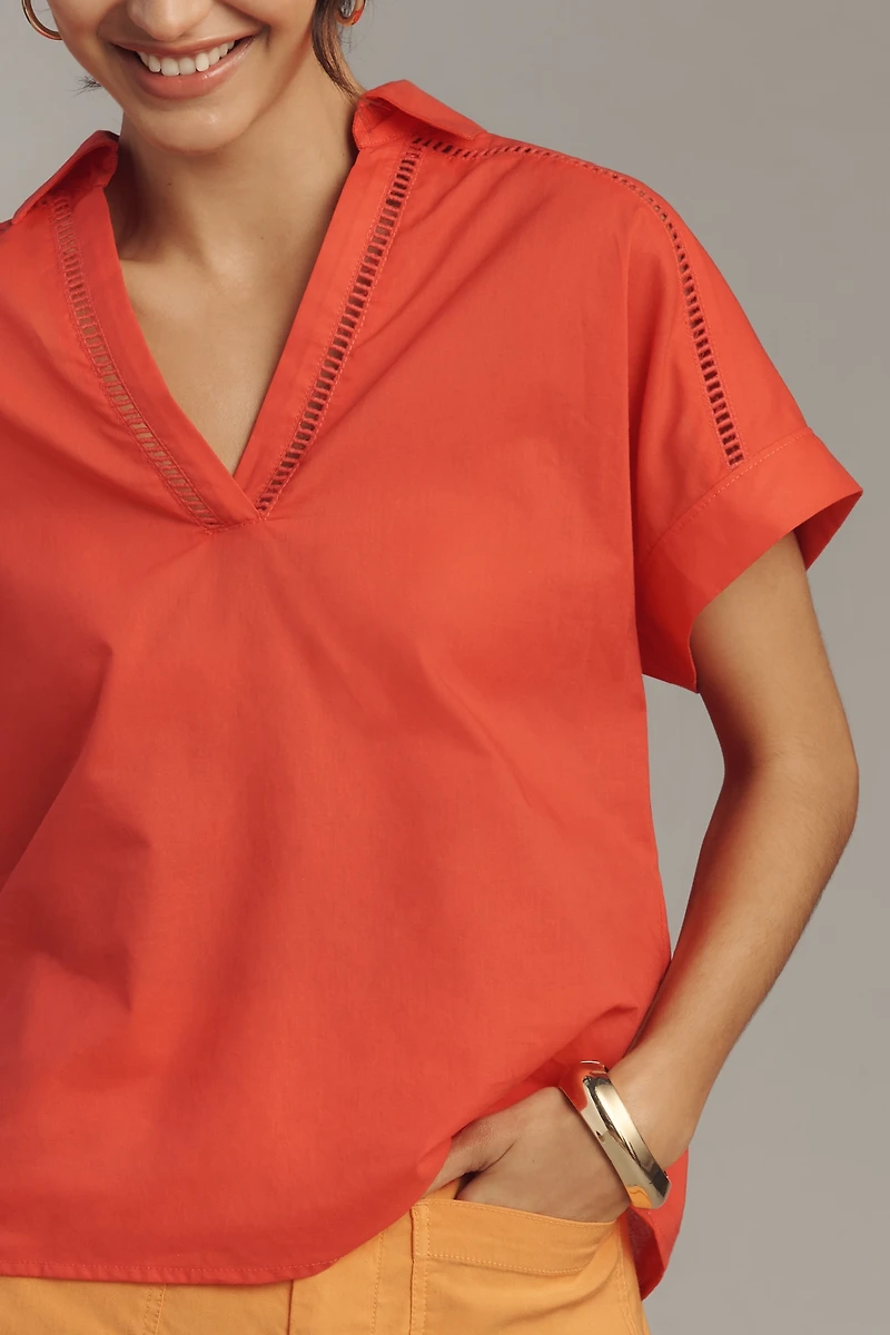 Hutch Lisha Short-Sleeve Collared Top